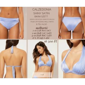   CALZEDONIA Shiny Satin bikini szett Light Powder Blue árnyalatban 