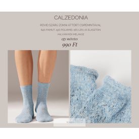 Calzedonia melange kék zokni 