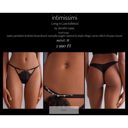 intimissimi Living in Luxe brazil tanga