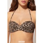 TEZENIS Bright Leopard levehető pántos bikini