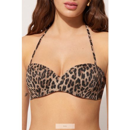 TEZENIS Bright Leopard levehető pántos bikini