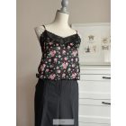 TEZENIS rózsamintás szatén top